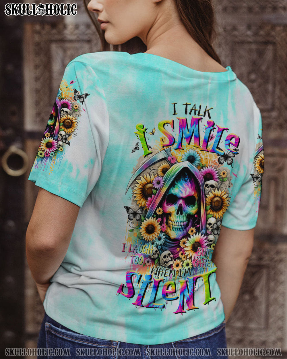 BLISSCORNERS BE CAREFUL WHEN I'M SILENT REAPER ALL OVER PRINT