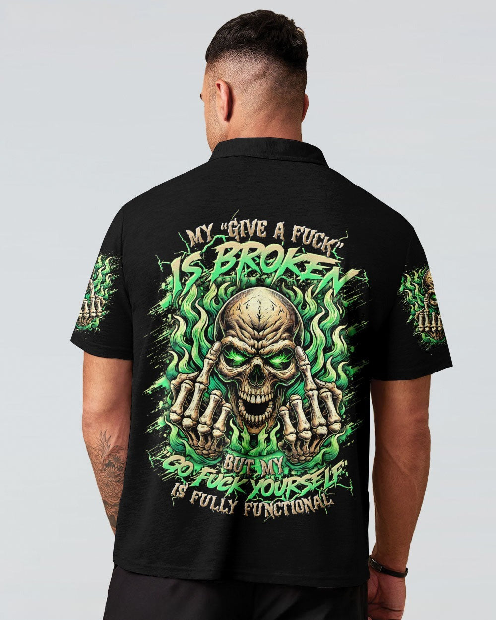 BLISSCORNERS MY GIVE A F IS BROKEN SKULL ALL OVER PRINT