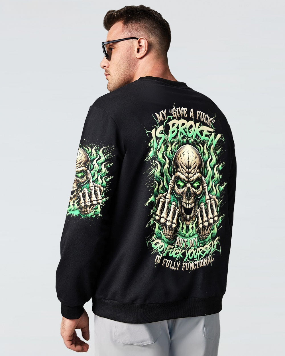 BLISSCORNERS MY GIVE A F IS BROKEN SKULL ALL OVER PRINT