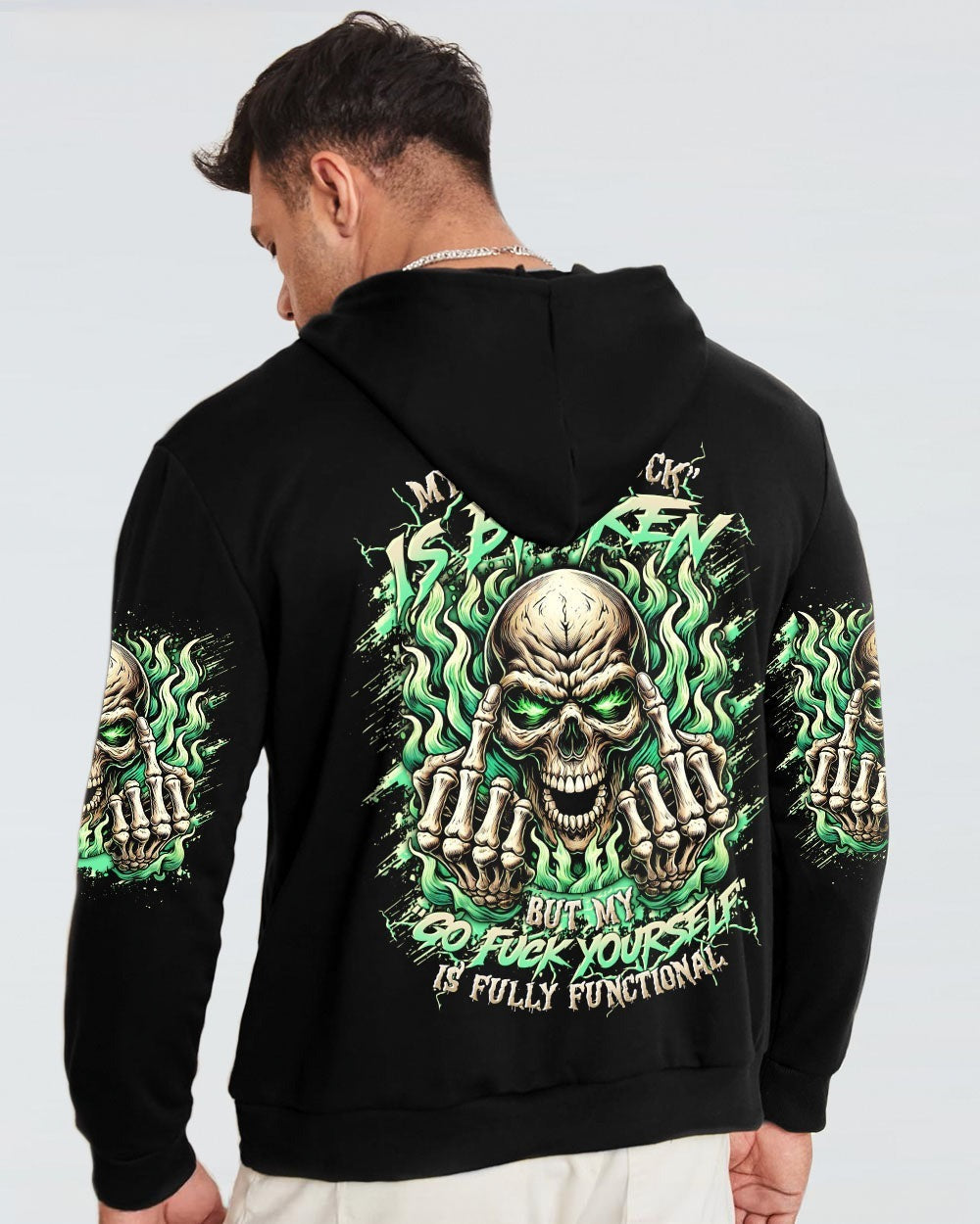 BLISSCORNERS MY GIVE A F IS BROKEN SKULL ALL OVER PRINT