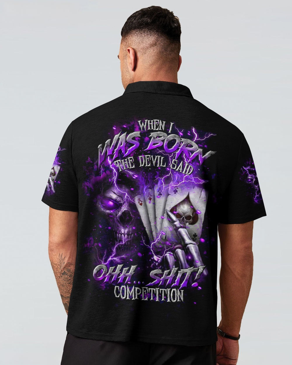 BLISSCORNERS WHEN I WAS BORN DEVIL SAID REAPER SKULL ALL OVER PRINT