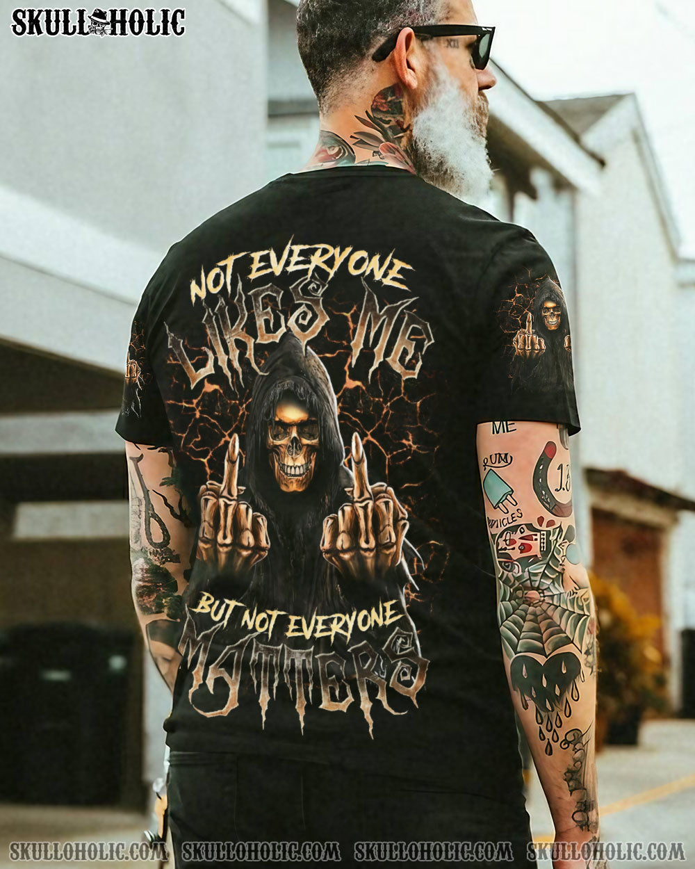 BLISSCORNERS NOT EVERYONE LIKES ME SKULL REAPER ALL OVER PRINT