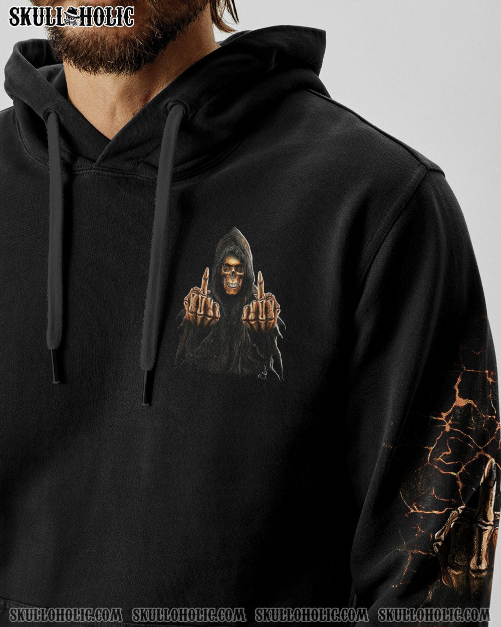 BLISSCORNERS NOT EVERYONE LIKES ME SKULL REAPER ALL OVER PRINT