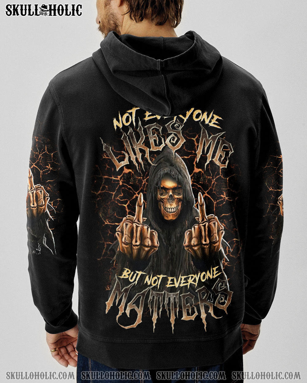 BLISSCORNERS NOT EVERYONE LIKES ME SKULL REAPER ALL OVER PRINT