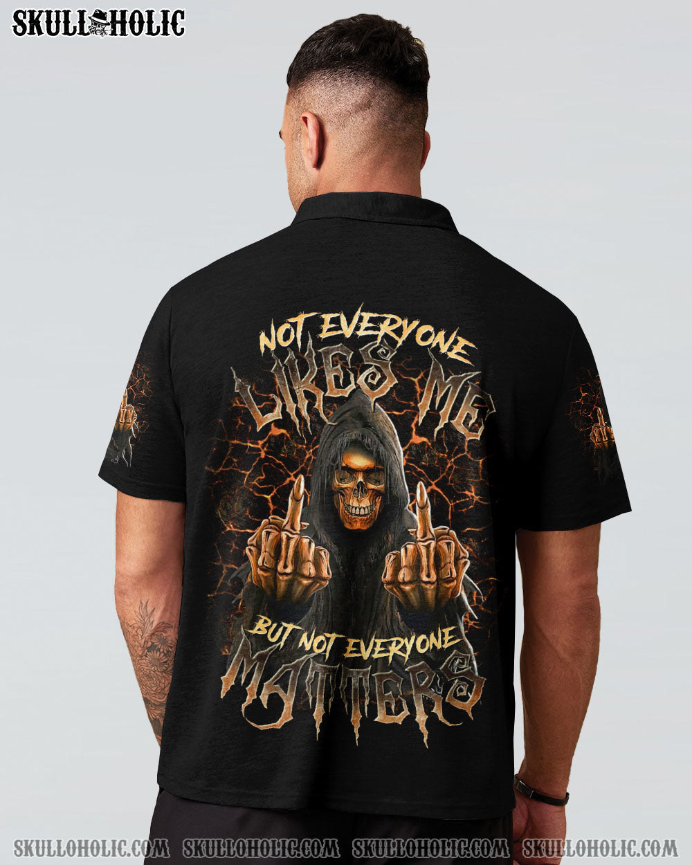 BLISSCORNERS NOT EVERYONE LIKES ME SKULL REAPER ALL OVER PRINT