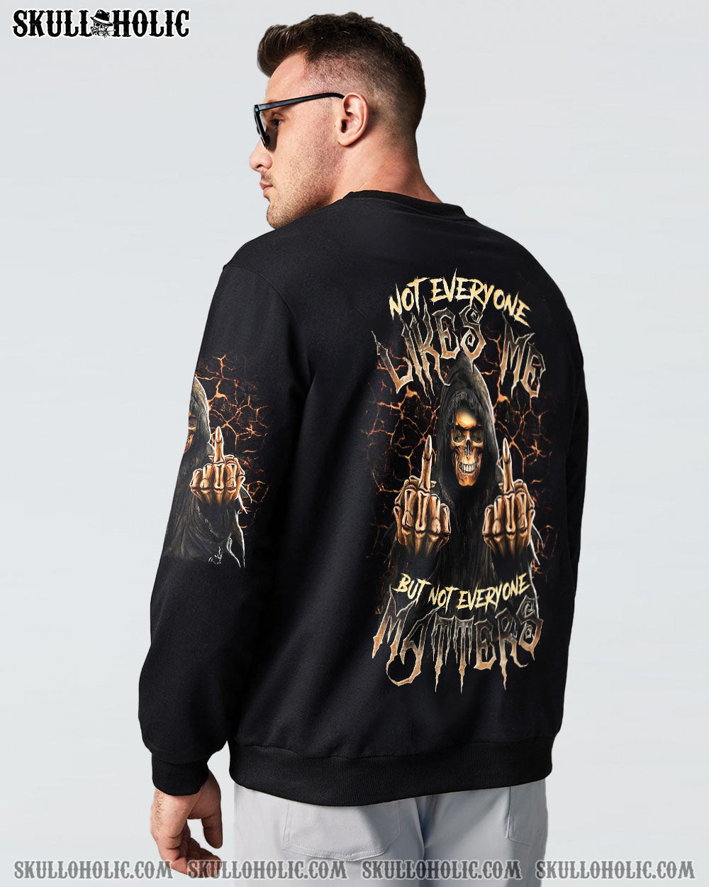 BLISSCORNERS NOT EVERYONE LIKES ME SKULL REAPER ALL OVER PRINT