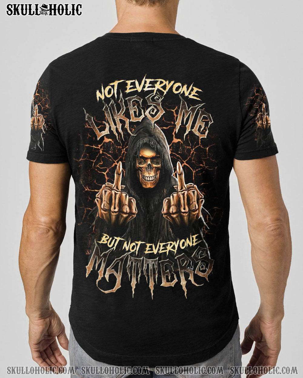 BLISSCORNERS NOT EVERYONE LIKES ME SKULL REAPER ALL OVER PRINT