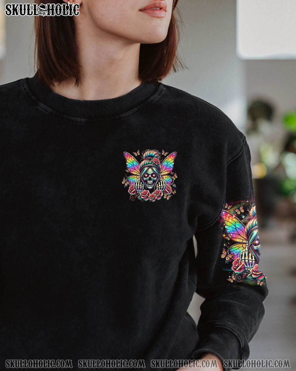BLISSCORNERS KARMA FAIRY SKULL BUTTERFLY ALL OVER PRINT