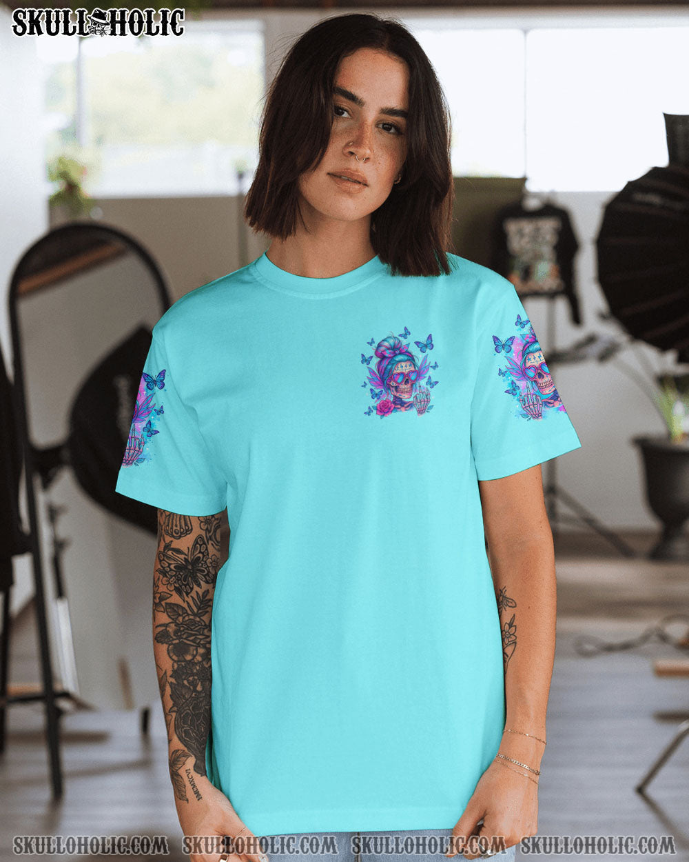 BLISSCORNERS EXPENSIVE DIFFICULT AND TALKS BACK MESSY BUN ALL OVER PRINT