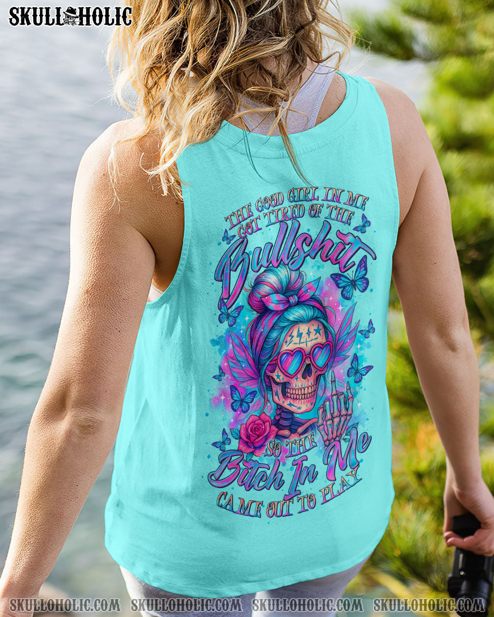 BLISSCORNERS EXPENSIVE DIFFICULT AND TALKS BACK MESSY BUN ALL OVER PRINT
