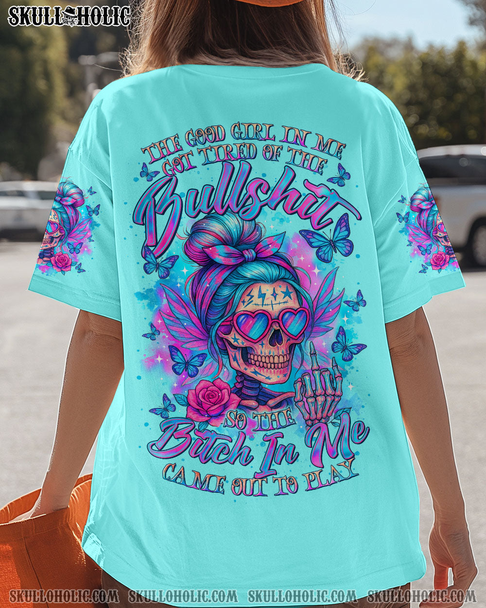 BLISSCORNERS EXPENSIVE DIFFICULT AND TALKS BACK MESSY BUN ALL OVER PRINT