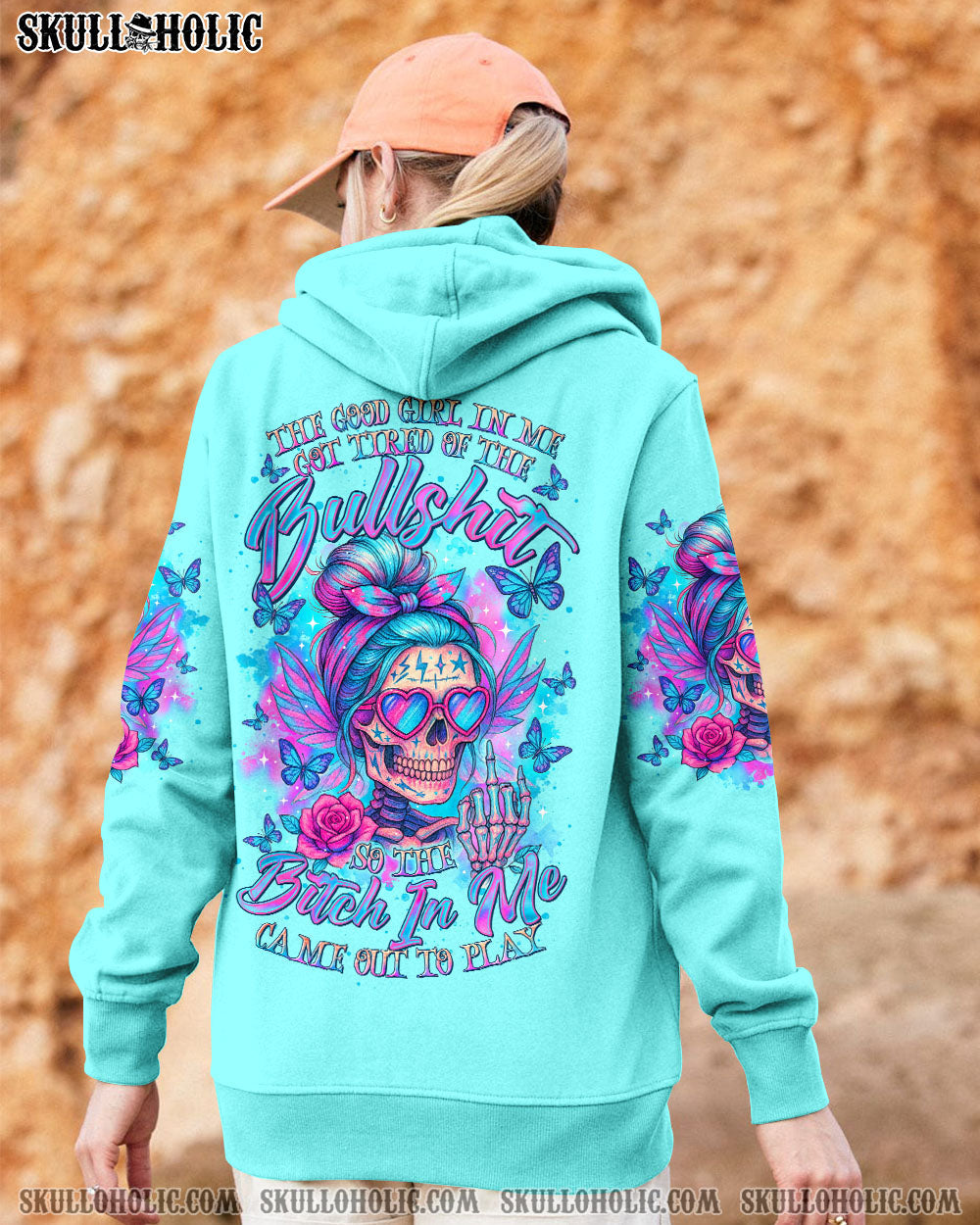 BLISSCORNERS EXPENSIVE DIFFICULT AND TALKS BACK MESSY BUN ALL OVER PRINT