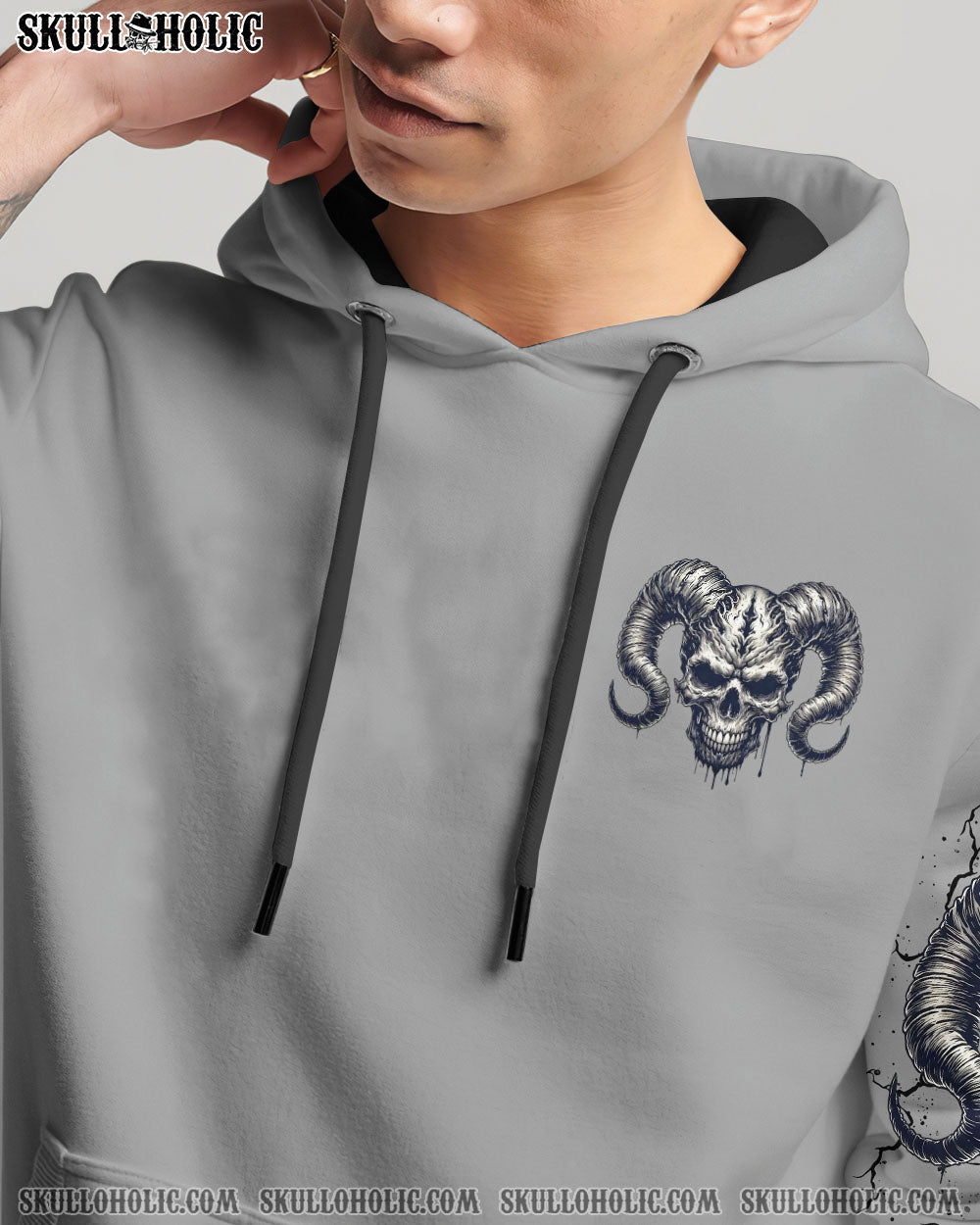 BLISSCORNERS YOUR DEMONS HIDE UNDER YOUR BED SKULL ALL OVER PRINT