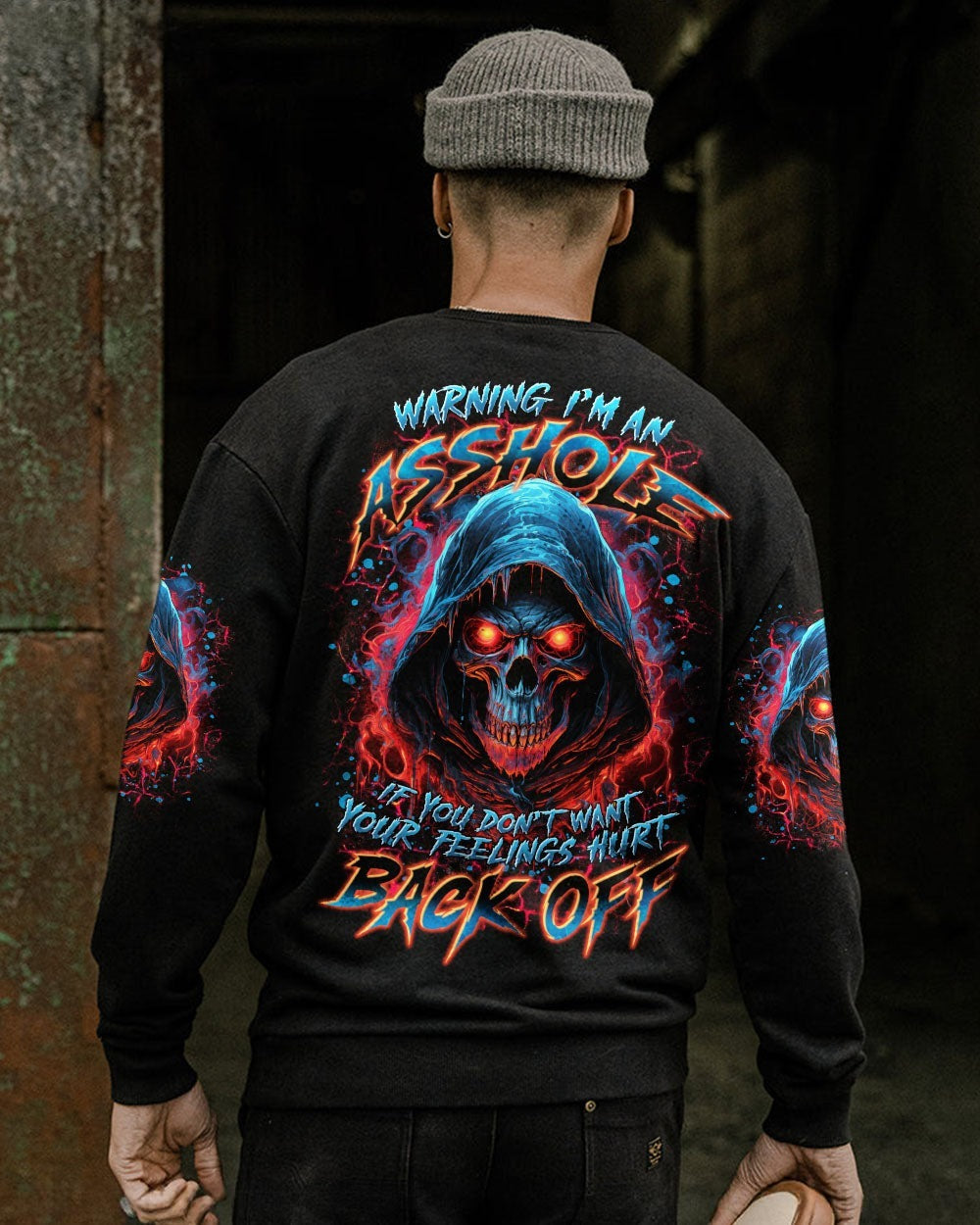 BLISSCORNERS WARNING I'M AN A SKULL ALL OVER PRINT