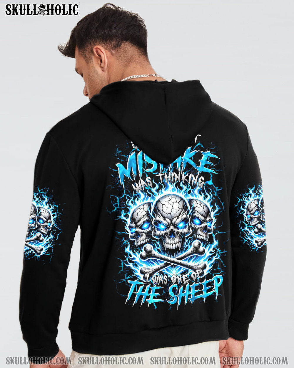 BLISSCORNERS YOUR FIRST MISTAKE FIRE SKULL ALL OVER PRINT