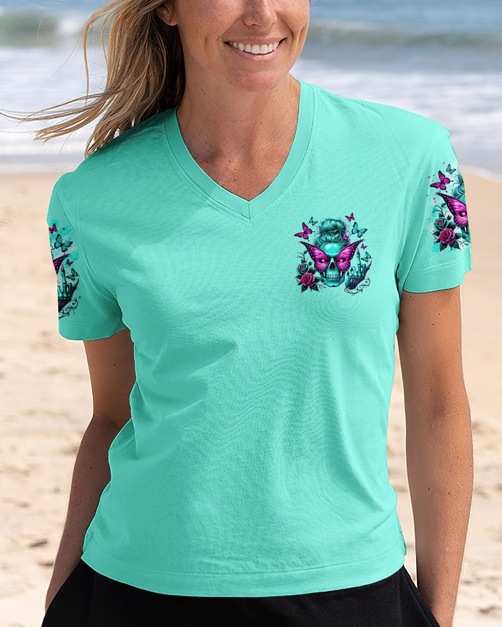 BLISSCORNERS ZERO F GIVEN SKULL MESSY BUN ALL OVER PRINT