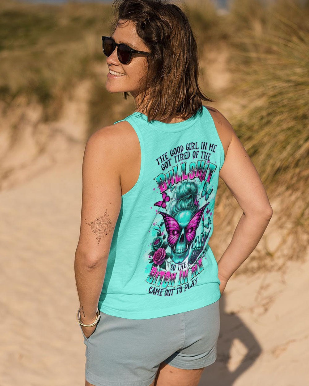 BLISSCORNERS ZERO F GIVEN SKULL MESSY BUN ALL OVER PRINT
