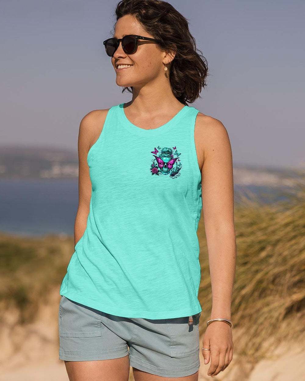 BLISSCORNERS ZERO F GIVEN SKULL MESSY BUN ALL OVER PRINT