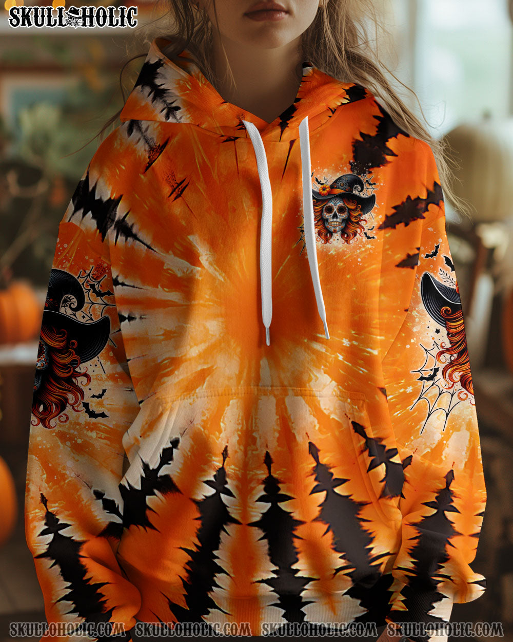 BLISSCORNERS WITCH BY NATURE B BY CHOICE TIE DYE HALLOWEEN ALL OVER PRINT