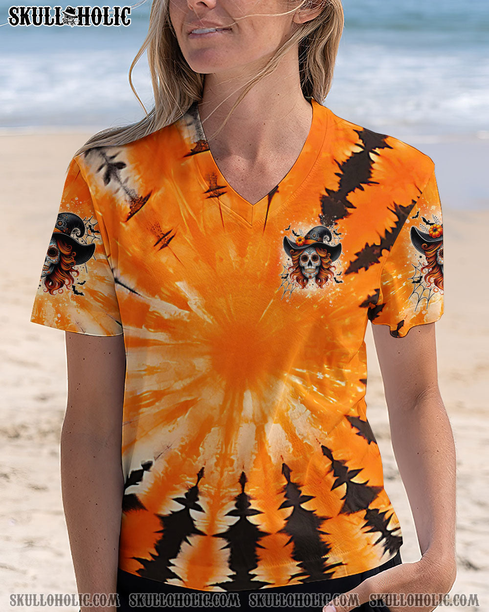 BLISSCORNERS WITCH BY NATURE B BY CHOICE TIE DYE HALLOWEEN ALL OVER PRINT