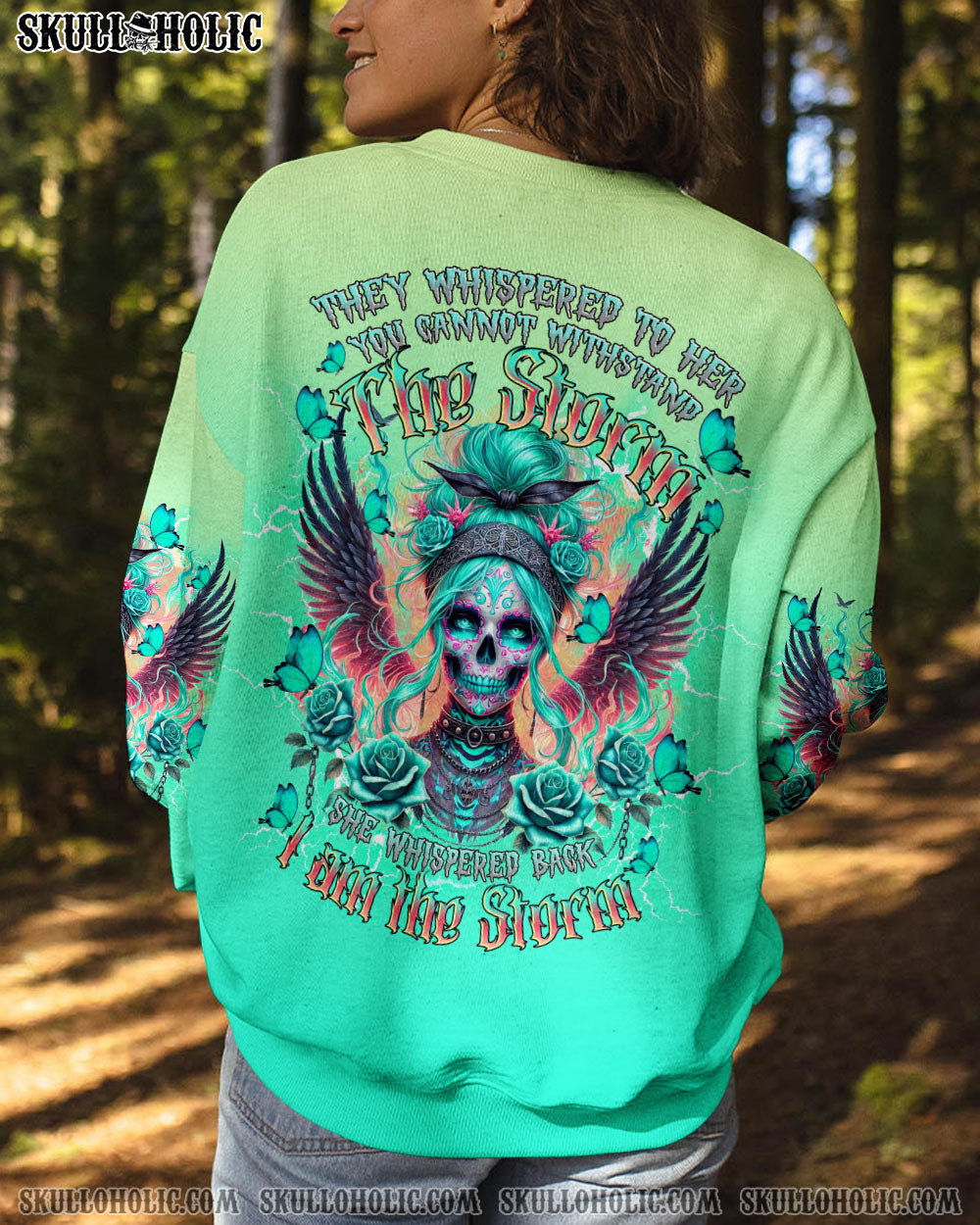BLISSCORNERS I AM THE STORM SKULL LADY ALL OVER PRINT