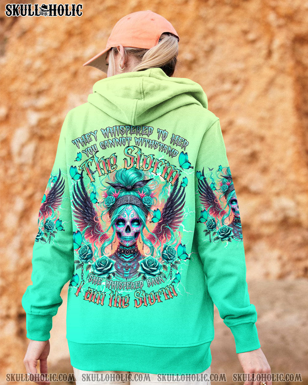 BLISSCORNERS I AM THE STORM SKULL LADY ALL OVER PRINT