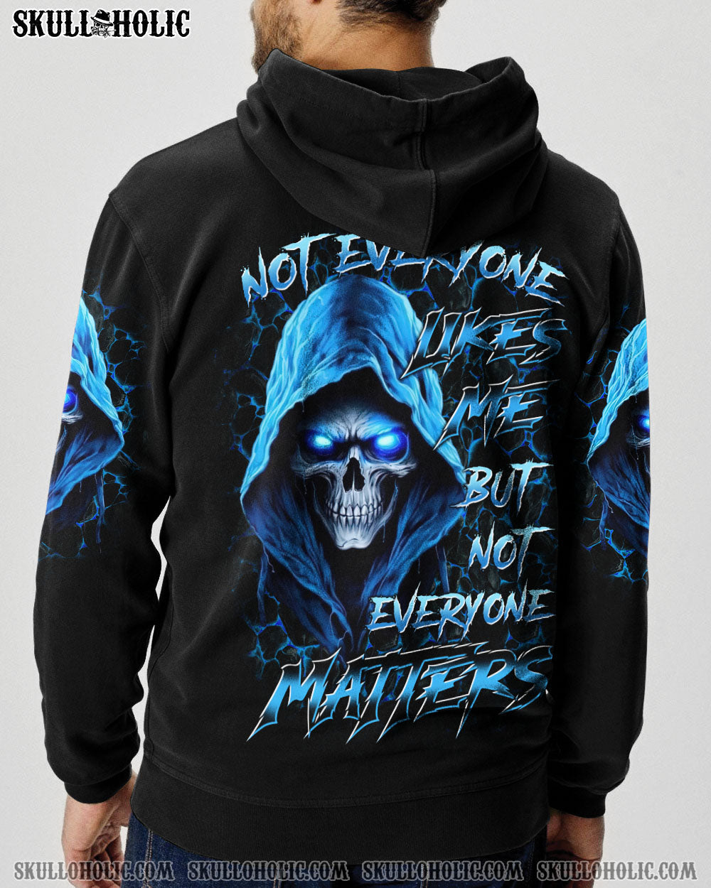 BLISSCORNERS NOT EVERYONE LIKES ME SKULL REAPER ALL OVER PRINT
