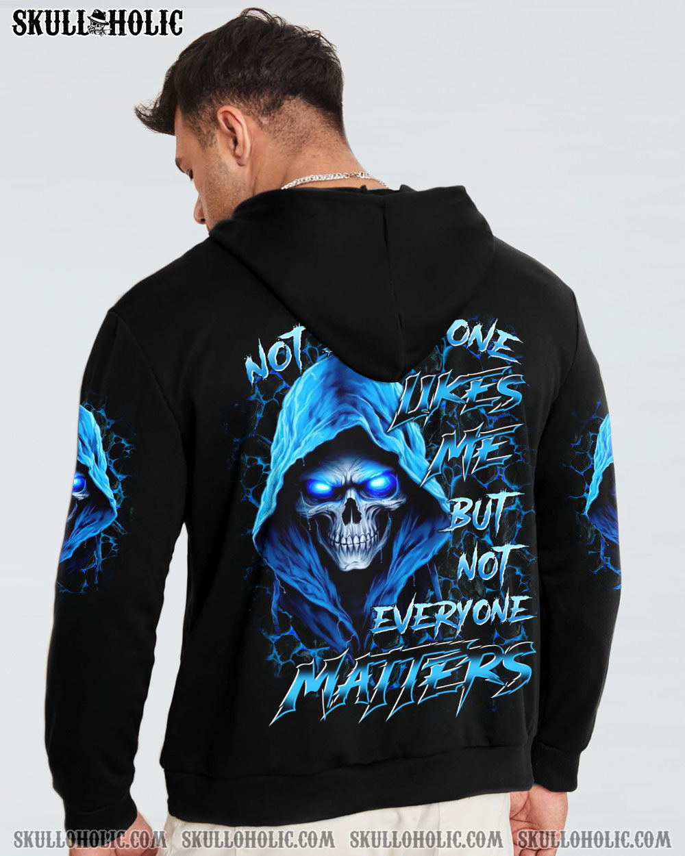 BLISSCORNERS NOT EVERYONE LIKES ME SKULL REAPER ALL OVER PRINT