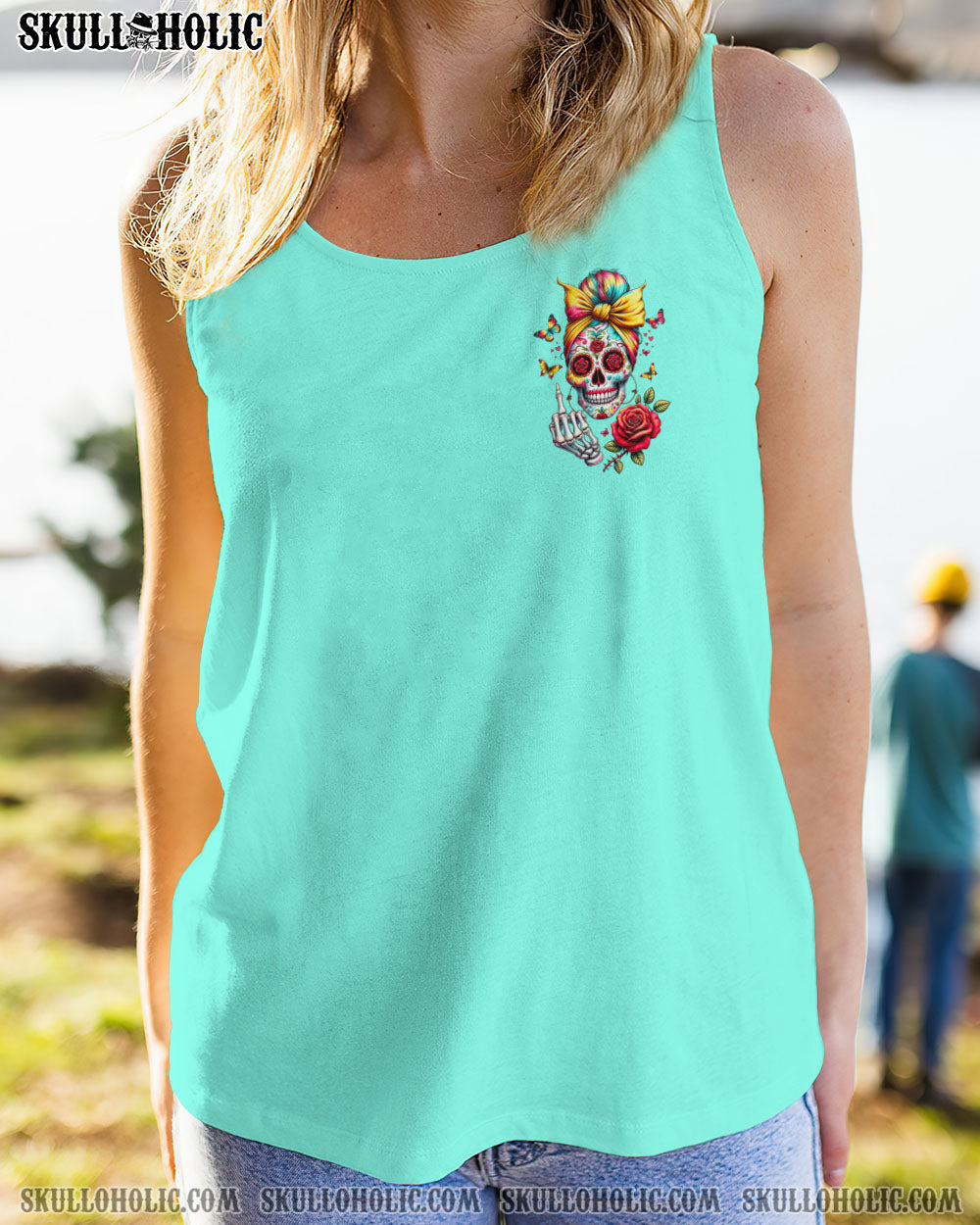 BLISSCORNERS YES I'M A B BUT NOT YOURS MESSY BUN ROSE ALL OVER PRINT
