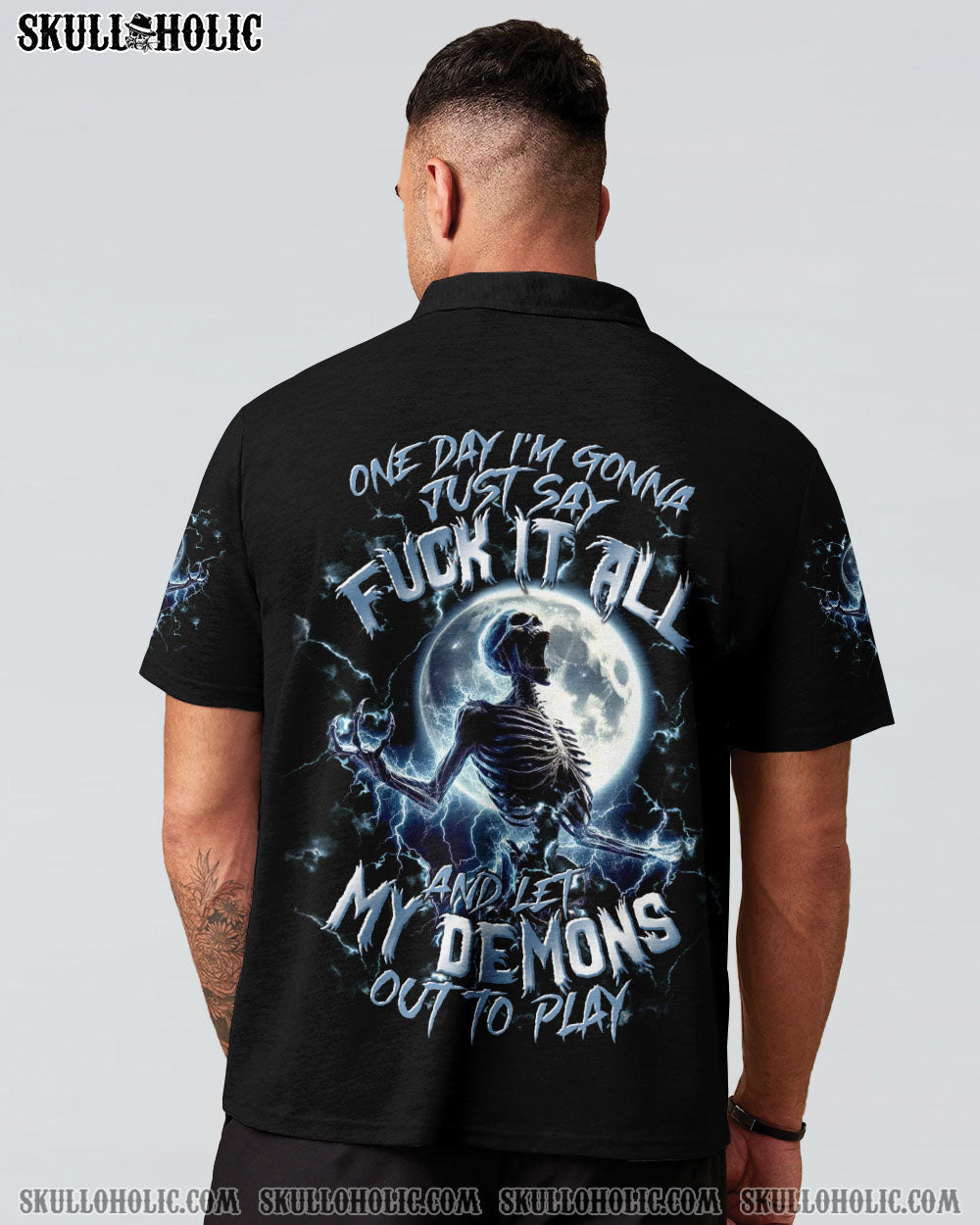 BLISSCORNERS ONE DAY I'M GONNA JUST SAY SKELETON ALL OVER PRINT