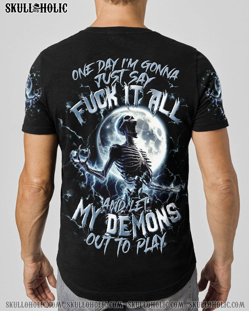 BLISSCORNERS ONE DAY I'M GONNA JUST SAY SKELETON ALL OVER PRINT