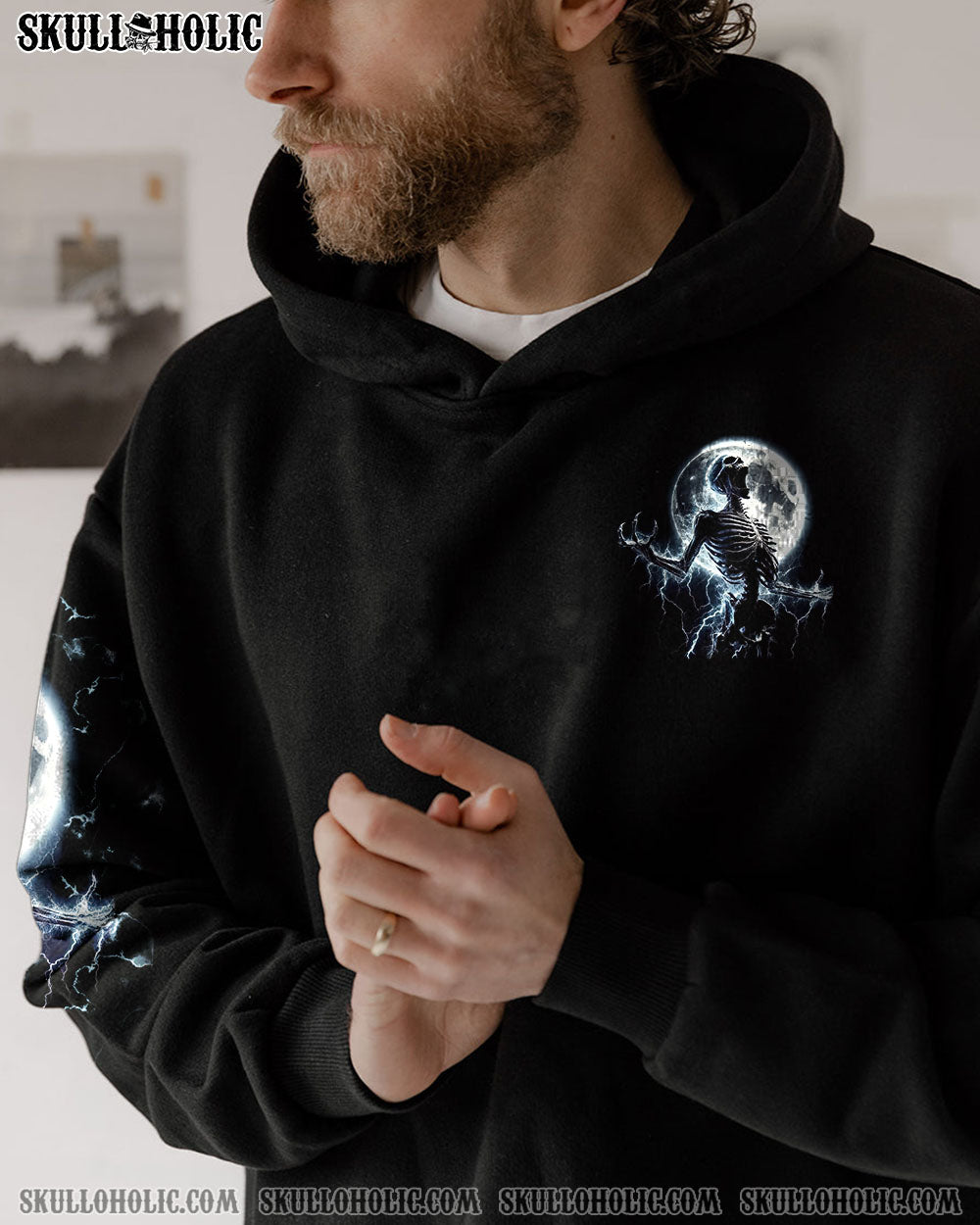 BLISSCORNERS ONE DAY I'M GONNA JUST SAY SKELETON ALL OVER PRINT