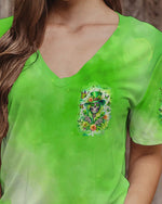 BLISSCORNERS A WEE BIT IRISH TODAY SKULL LADY PATRICK'S DAY ALL OVER PRINT