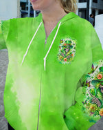 BLISSCORNERS A WEE BIT IRISH TODAY SKULL LADY PATRICK'S DAY ALL OVER PRINT