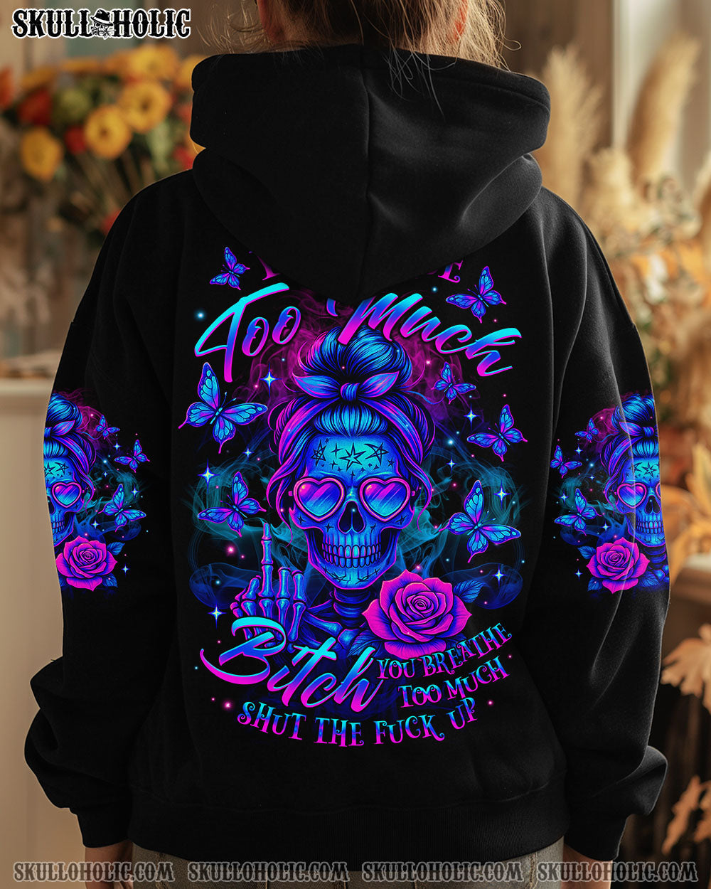 BLISSCORNERS YOU CURSE TOO MUCH SKULL ALL OVER PRINT