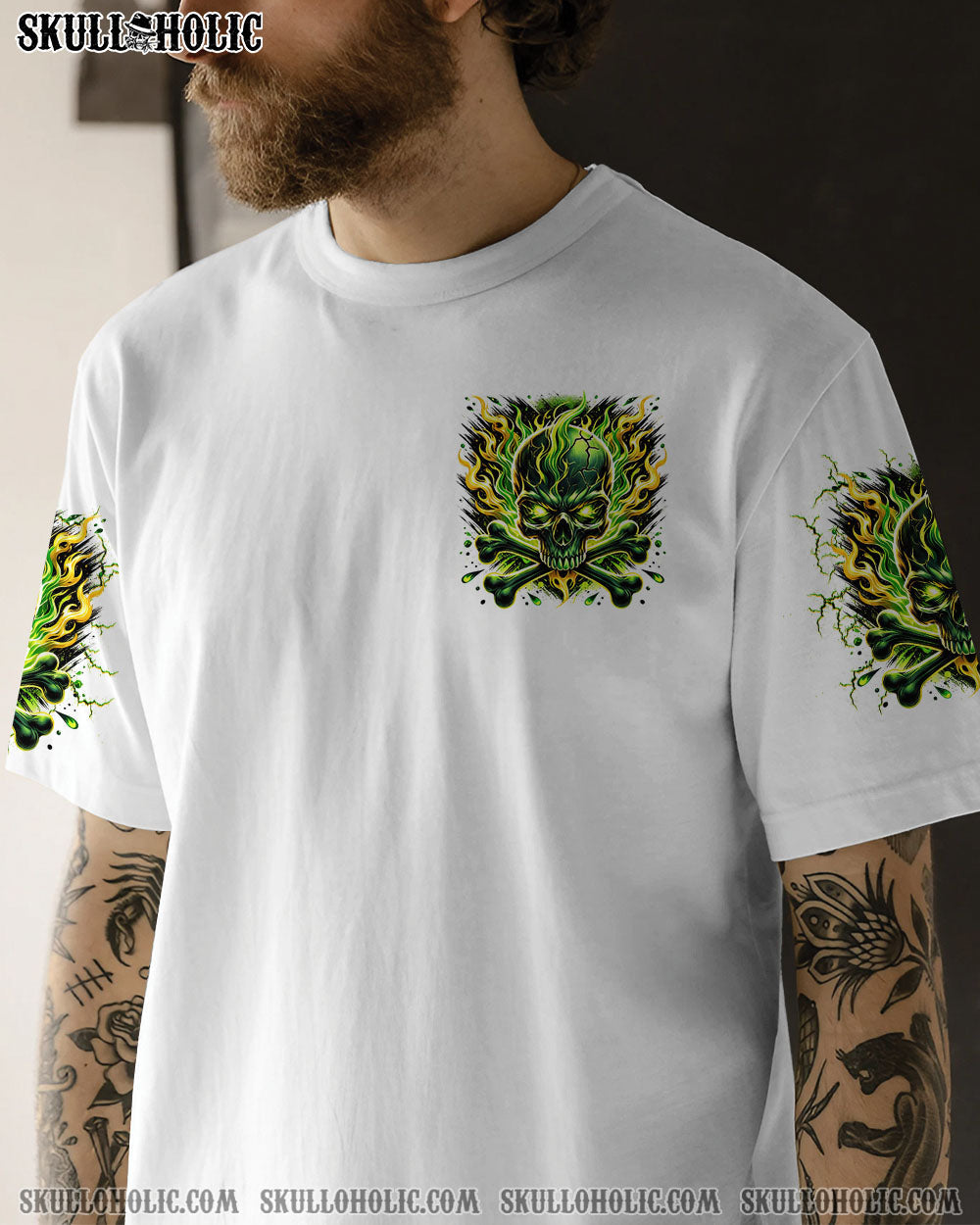 BLISSCORNERS WARNING I'M AN A SKULL FIRE ALL OVER PRINT