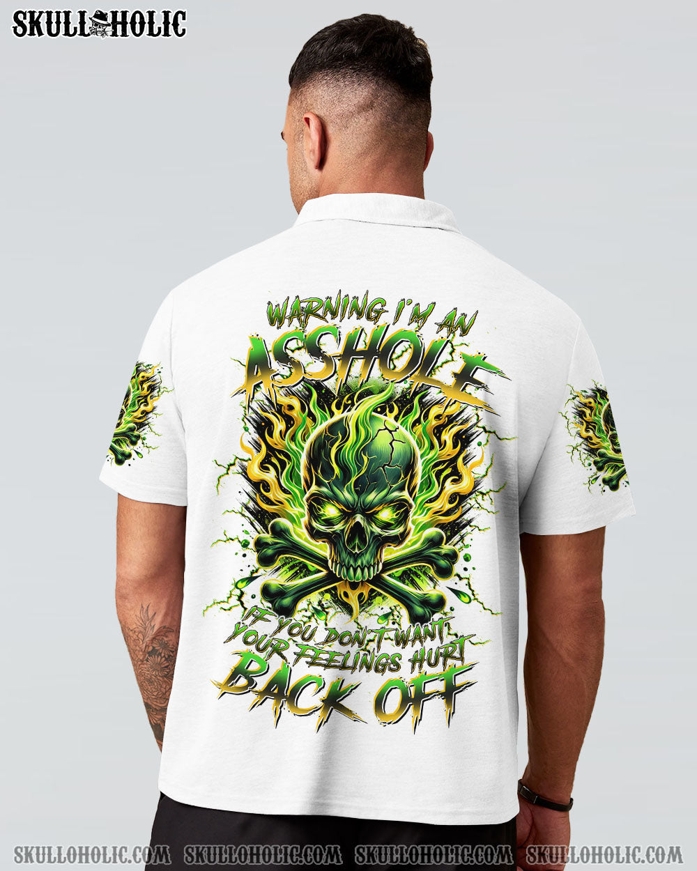 BLISSCORNERS WARNING I'M AN A SKULL FIRE ALL OVER PRINT