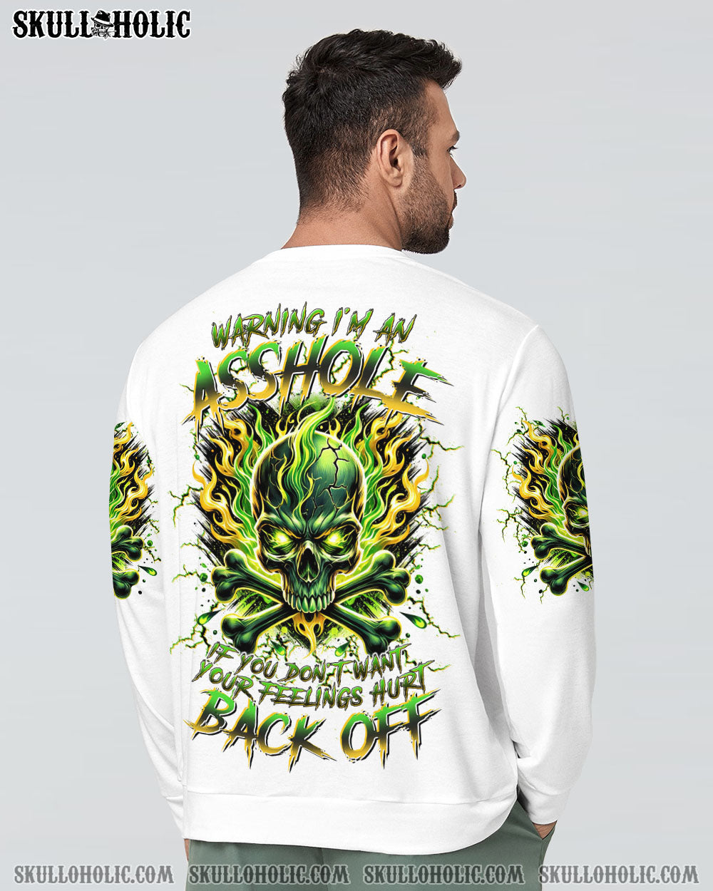 BLISSCORNERS WARNING I'M AN A SKULL FIRE ALL OVER PRINT