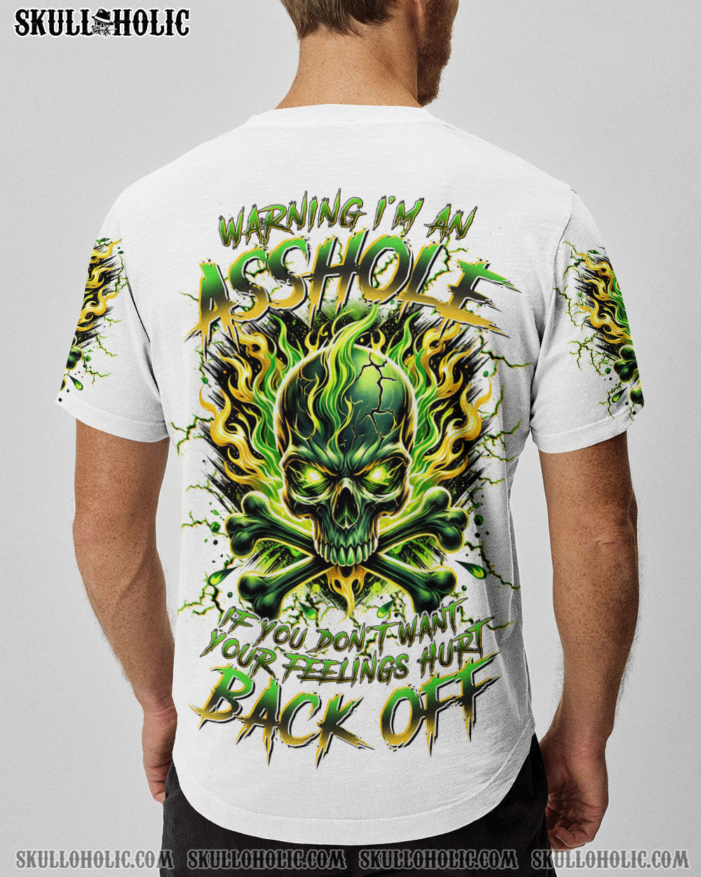 BLISSCORNERS WARNING I'M AN A SKULL FIRE ALL OVER PRINT