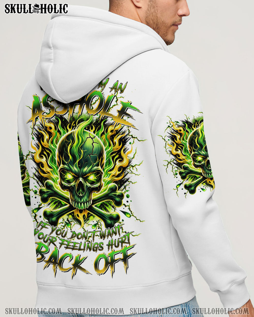 BLISSCORNERS WARNING I'M AN A SKULL FIRE ALL OVER PRINT