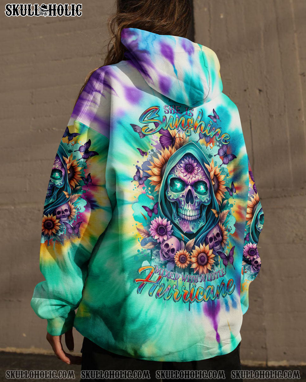 BLISSCORNERS SHE IS SUNSHINE REAPER SUNFLOWER TIE DYE ALL OVER PRINT