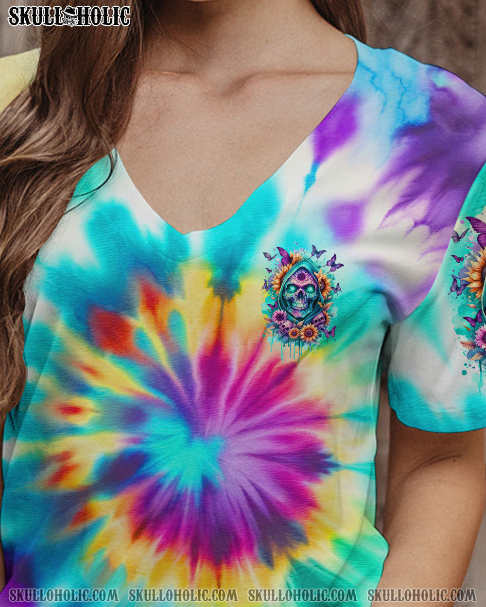 BLISSCORNERS SHE IS SUNSHINE REAPER SUNFLOWER TIE DYE ALL OVER PRINT