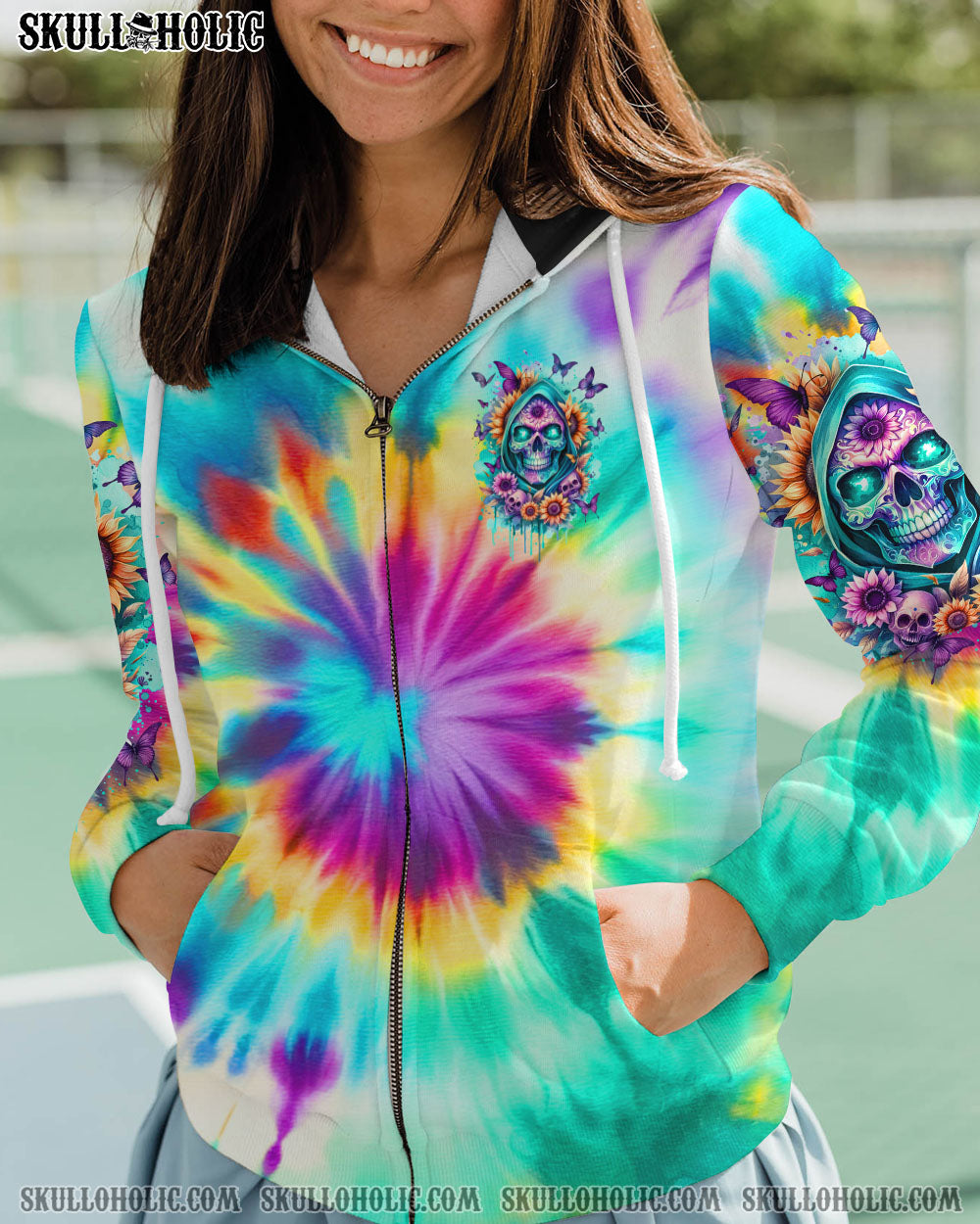 BLISSCORNERS SHE IS SUNSHINE REAPER SUNFLOWER TIE DYE ALL OVER PRINT