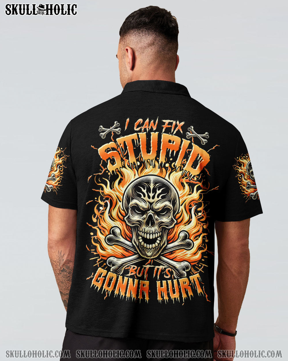 BLISSCORNERS I CAN FIX STUPID BUT IT'S GONNA HURT SKULL ALL OVER PRINT