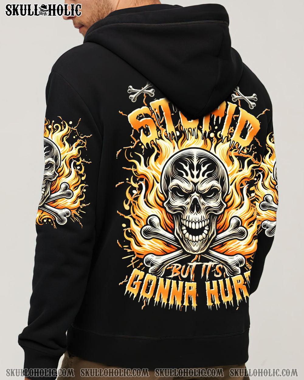 BLISSCORNERS I CAN FIX STUPID BUT IT'S GONNA HURT SKULL ALL OVER PRINT