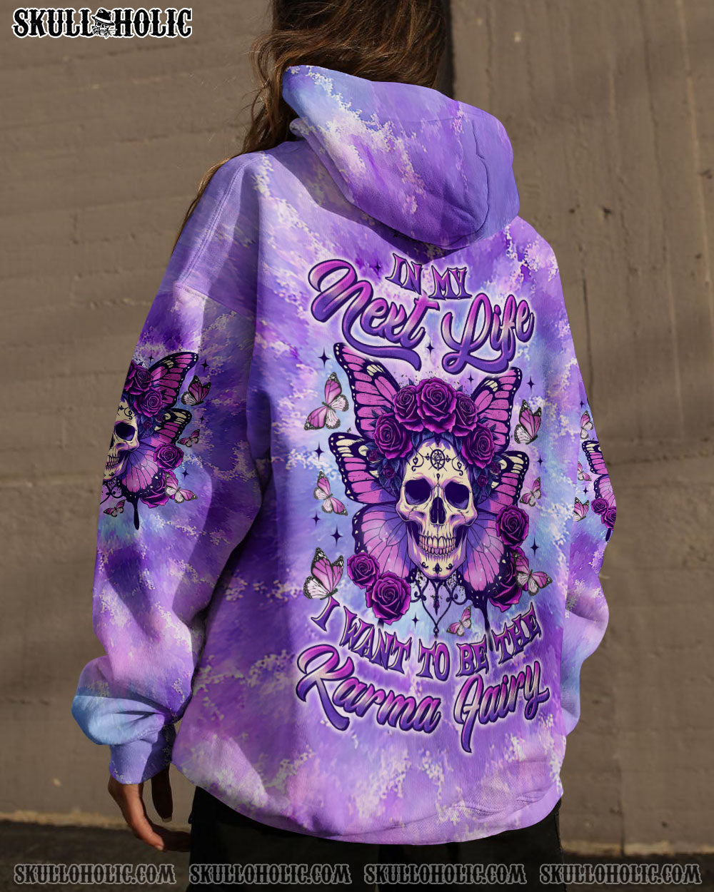 BLISSCORNERS KARMA FAIRY SKULL BUTTERFLY ALL OVER PRINT