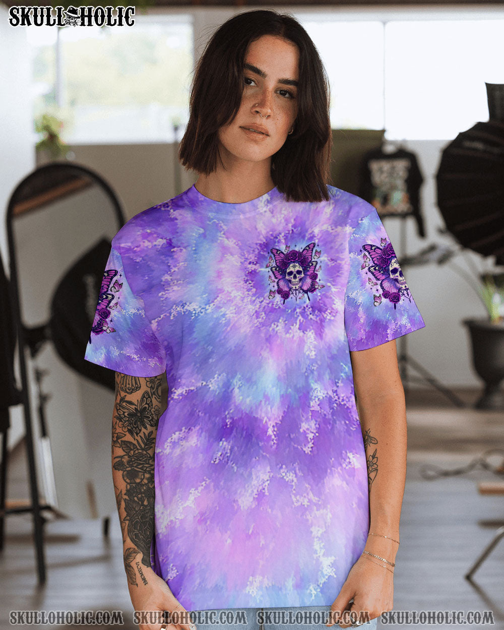 BLISSCORNERS KARMA FAIRY SKULL BUTTERFLY ALL OVER PRINT