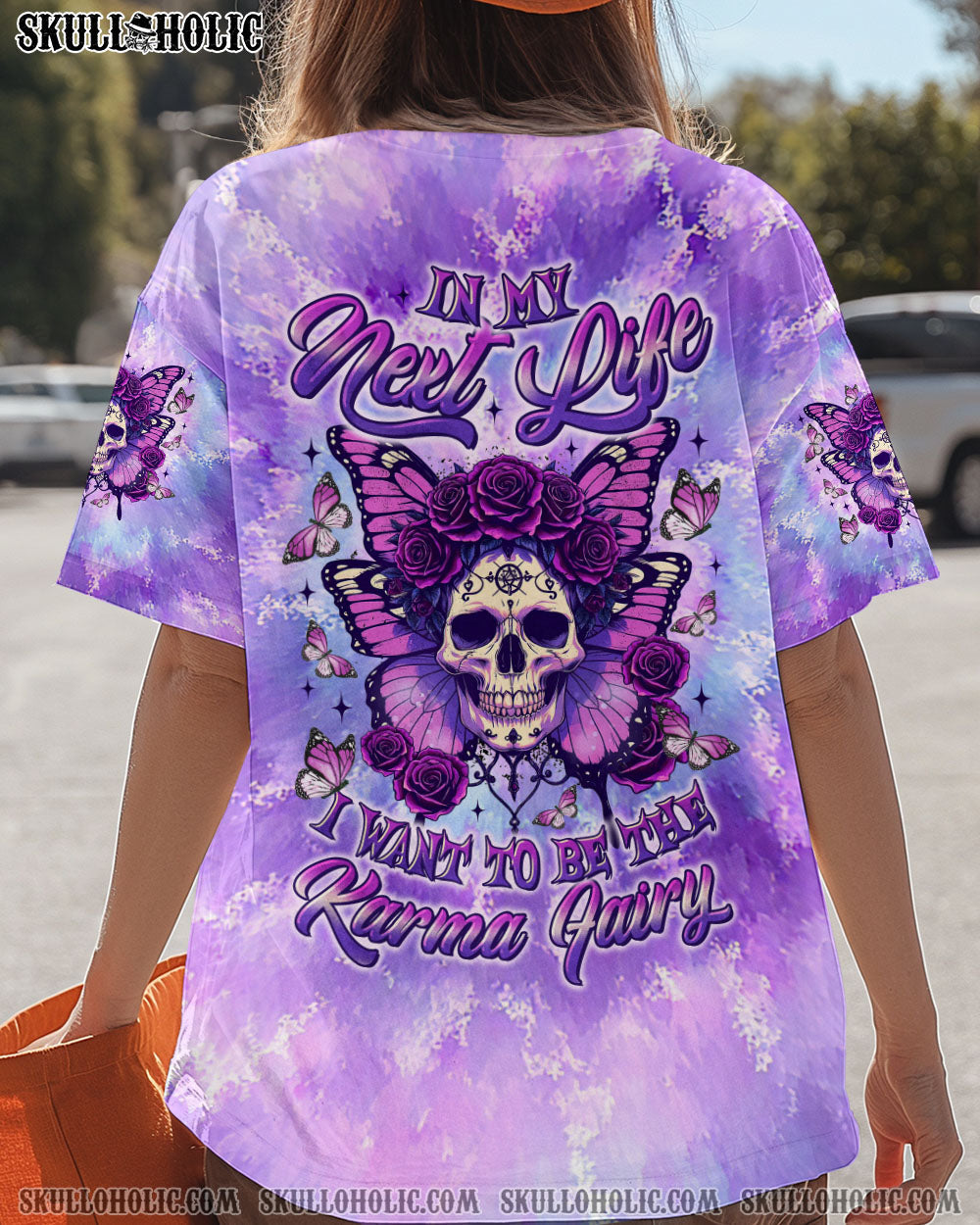 BLISSCORNERS KARMA FAIRY SKULL BUTTERFLY ALL OVER PRINT