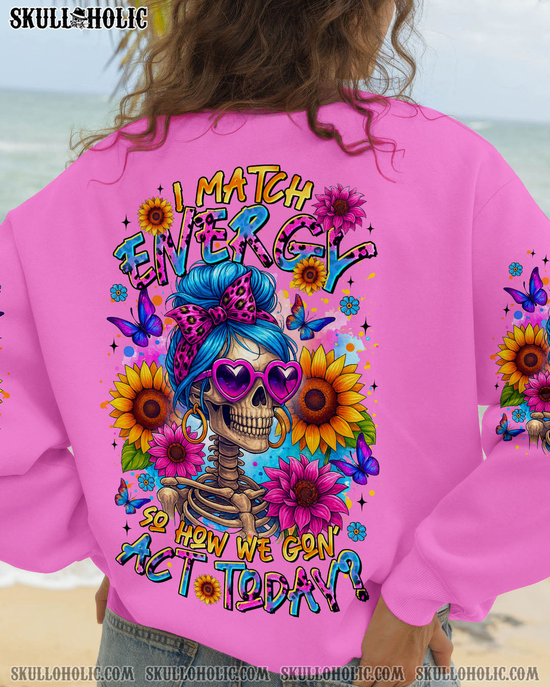 BLISSCORNERS (HOT DEAL) DON'T TRY TO FIGURE ME OUT MESSY BUN ALL OVER PRINT