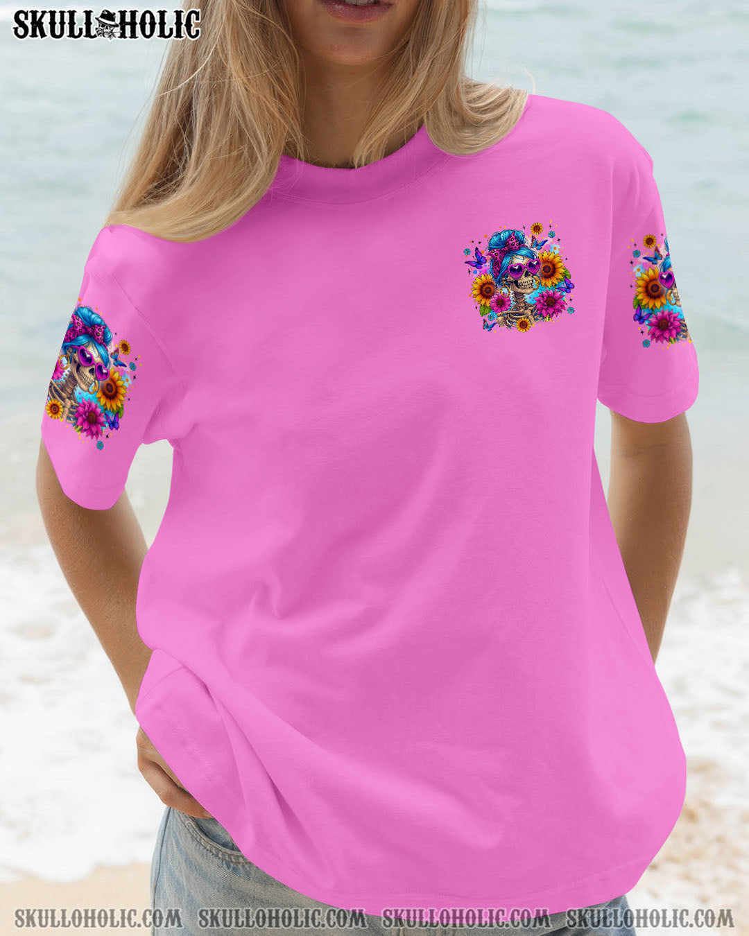 BLISSCORNERS (HOT DEAL) DON'T TRY TO FIGURE ME OUT MESSY BUN ALL OVER PRINT